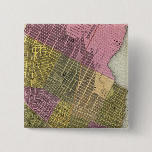 Bóton Quadrado 5.08cm Cidade De Nova Iorque 2