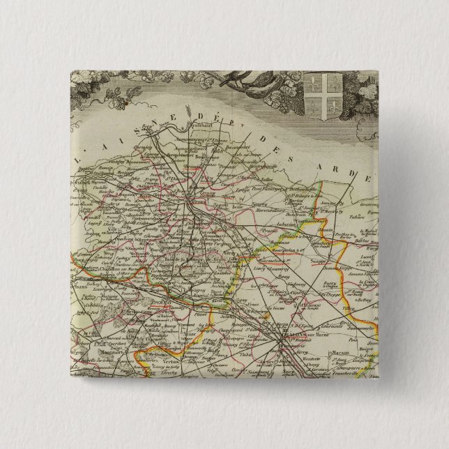 Bóton Quadrado 5.08cm Cidades (Frente)