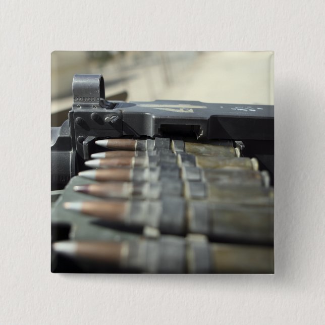 Bóton Quadrado 5.08cm Cinquenta metralhadoras de calibre 5 (Frente)