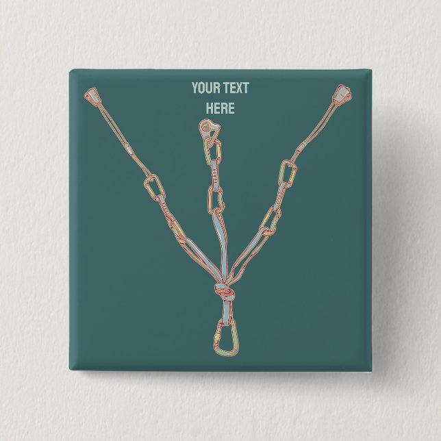 Bóton Quadrado 5.08cm Cintura de subida de rocha (Frente)