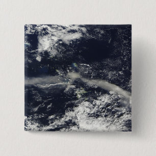 Bóton Quadrado 5.08cm Cinzas de Colinas de Soufriere, Montserrat