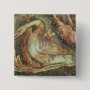 Bóton Quadrado 5.08cm Cisne, c.1200 restaurado