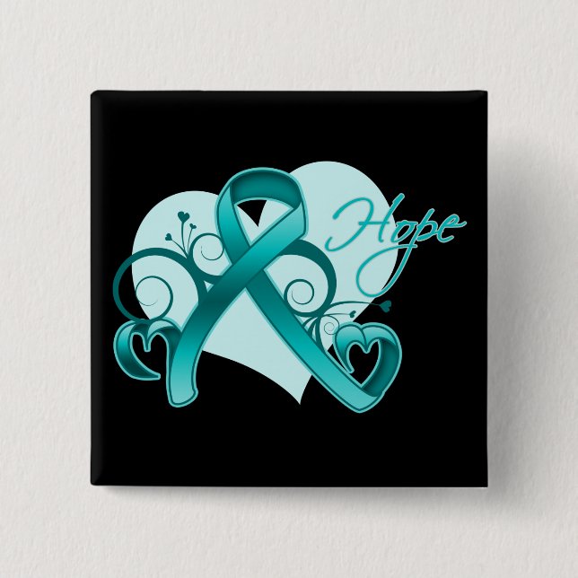 Bóton Quadrado 5.08cm Cistite Intersticial Esperança (Frente)