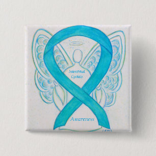 Bóton Quadrado 5.08cm Cistite Intersticial Sensibilização Fita Anjo