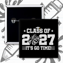 Bóton Quadrado 5.08cm Citação de Graduação de Cheer Adorável Turma de Fo