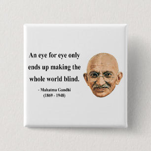 Bóton Quadrado 5.08cm Citações 3b de Gandhi