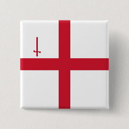 Bóton Quadrado 5.08cm City of London (Inglaterra) (UK Capital City)