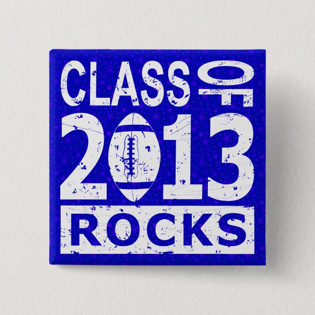 Bóton Quadrado 5.08cm Classe da graduação 2013 (Frente)