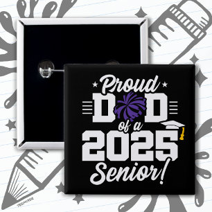 Bóton Quadrado 5.08cm Classe de Cheerleader de Pai Ortopolho de Mais vel