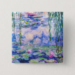 Bóton Quadrado 5.08cm Claude Monet - Lírios/Ninfas 1919<br><div class="desc">Lírios/Ninfas (W.1852) - Claude Monet,  Petróleo na Canvas,  1916-1919</div>