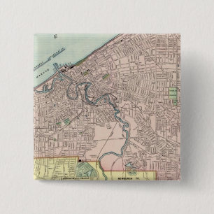 Bóton Quadrado 5.08cm Cleveland, Ohio