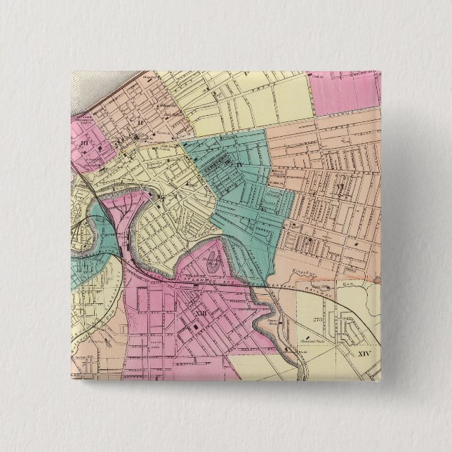 Bóton Quadrado 5.08cm Cleveland, Ohio 2 (Frente)