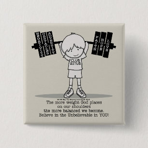 Bóton Quadrado 5.08cm Club BITUB - Mais Equilibrado