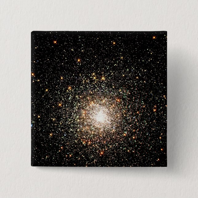 Bóton Quadrado 5.08cm Cluster da Estrela da Via Látea (Frente)