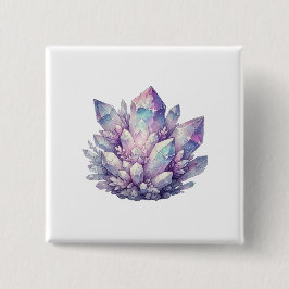 Bóton Quadrado 5.08cm Cluster Pastel Quartz