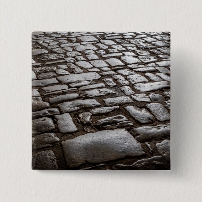 Bóton Quadrado 5.08cm Cobblestones Moonlit (Frente)