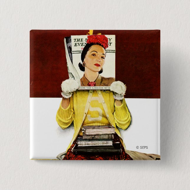 Bóton Quadrado 5.08cm Cobrir Girl (Frente)