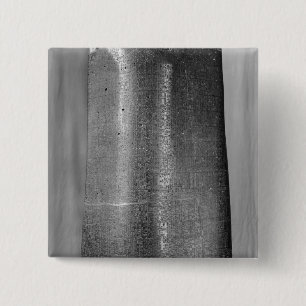 Bóton Quadrado 5.08cm Código de Hammurabi, detalhe de coluna