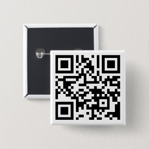 Bóton Quadrado 5.08cm Código QR TVUUC para o site