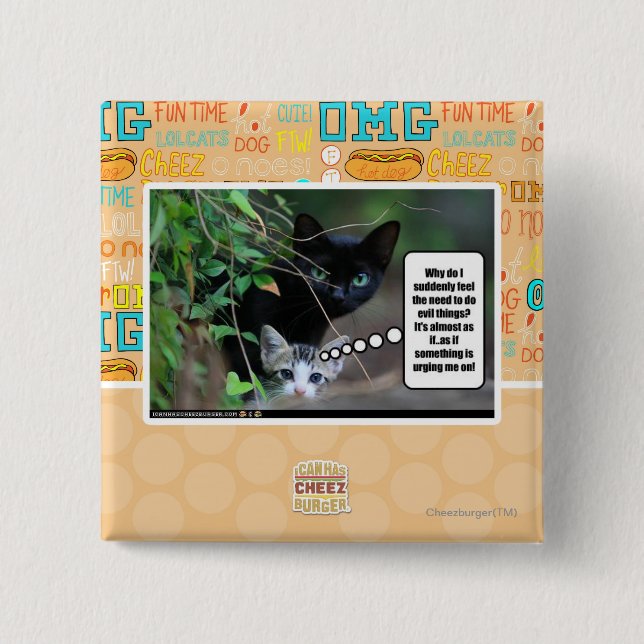 Bóton Quadrado 5.08cm coisas más (Frente)