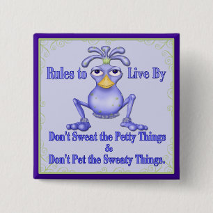 Bóton Quadrado 5.08cm Coisas Suadas