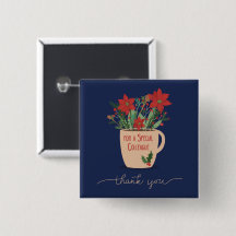 Colega Obrigado no Natal Poinsettias