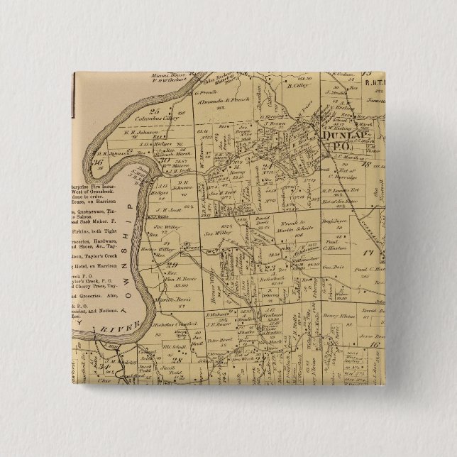 Bóton Quadrado 5.08cm Colerain, Ohio (Frente)