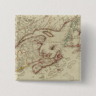Bóton Quadrado 5.08cm Colônias britânicas América do Norte, Nova Ingl