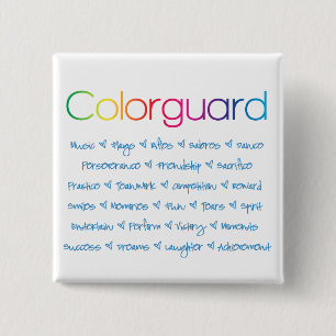 Bóton Quadrado 5.08cm Colorguard