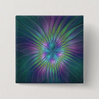 Colorida Shiny Fantasy Flor Abstrato Arte Fractal