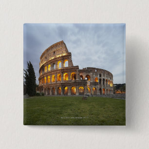 Bóton Quadrado 5.08cm Colosseum em Roma, Italia