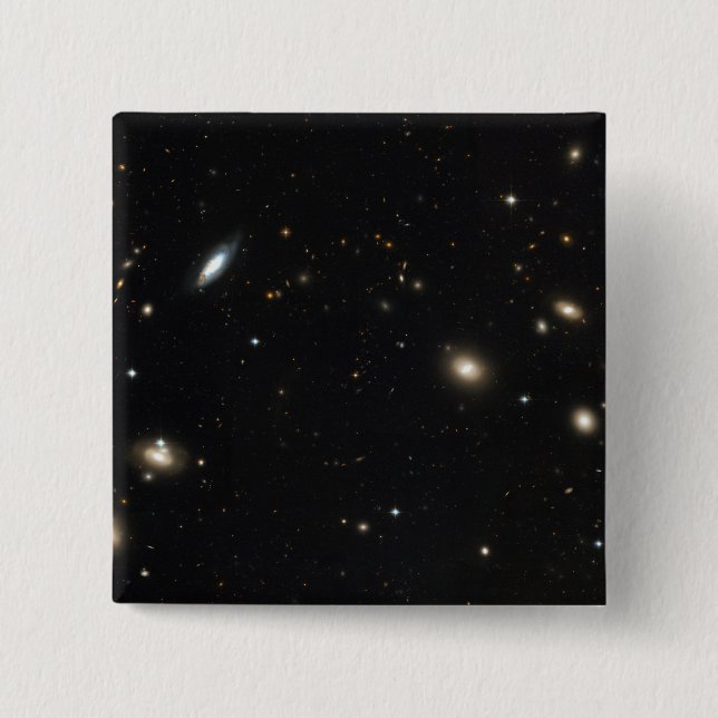 Bóton Quadrado 5.08cm Coma Cluster de galáxias (Frente)