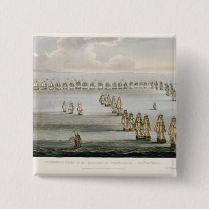 Bóton Quadrado 5.08cm Começo da batalha de Trafalgar, 2ø Octo