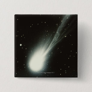 Bóton Quadrado 5.08cm Cometa de Halleys