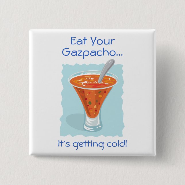 Bóton Quadrado 5.08cm Comida Para Thshould_Coma Seu Gasolina (Frente)