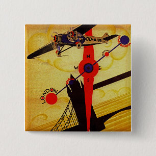 Bóton Quadrado 5.08cm Compass da arte Sabena