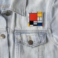 Composição Abstrata Vintage por Piet Mondrian