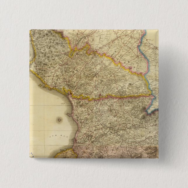 Bóton Quadrado 5.08cm Composto Ayrshire 2 (Frente)