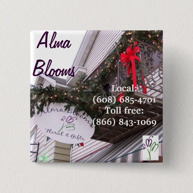 Bóton Quadrado 5.08cm Comprar (Frente)