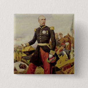 Bóton Quadrado 5.08cm Comte Maurício de MacMahon, 1860