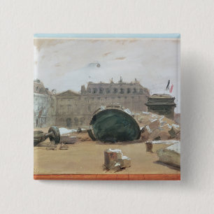 Bóton Quadrado 5.08cm Comuna de Paris