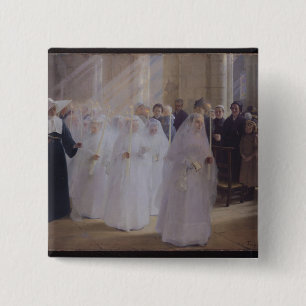 Bóton Quadrado 5.08cm Comunhão solene