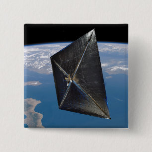 Bóton Quadrado 5.08cm Conceito do artista de NanoSail-D no espaço