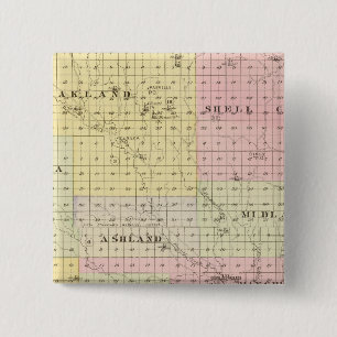 Bóton Quadrado 5.08cm Condado de Boone