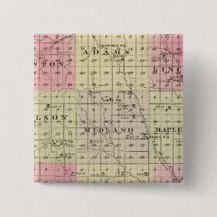 Bóton Quadrado 5.08cm Condado de Colfax, Nebraska