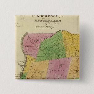 Bóton Quadrado 5.08cm Condado de Rensselaer