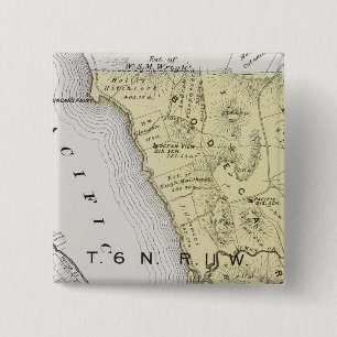 Bóton Quadrado 5.08cm Condado de Sonoma, Califórnia 14