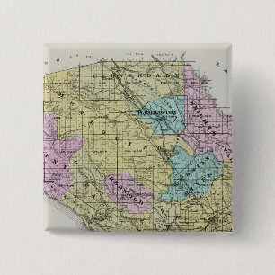 Bóton Quadrado 5.08cm Condado de Sonoma, Califórnia 18