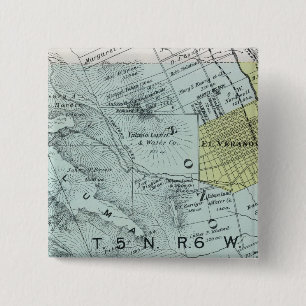 Bóton Quadrado 5.08cm Condado de Sonoma, Califórnia 26