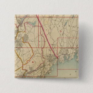 Bóton Quadrado 5.08cm Condado de Westchester, Nova Iorque
